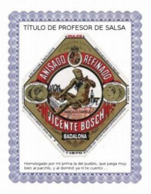 Título profesor de salsa